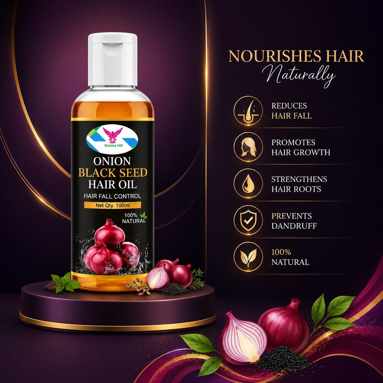 ONION BLACK SEED HAIR OIL
